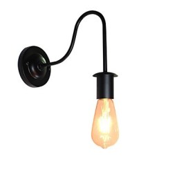 Nástěnné svítidla Nástěnné železo Nástěnná lampa Němý černý světelný meč lampa na zdi