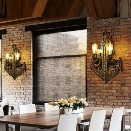 Vintage průmyslová nástěnná svítidla Tvar dřevěného ozubeného kola Kreativní otočná světla Restaurace Kavárna Bar Dekorační osvětlení