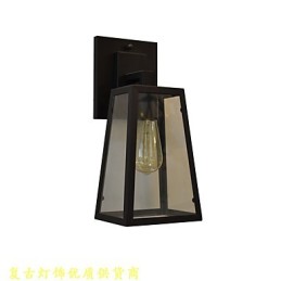 Nástěnné světlo Nástěnné svítidla Nástěnné železo Nástěnná lampa Němá černá lampa se světelným mečem na zdi
