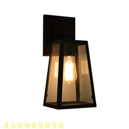 Nástěnné světlo Nástěnné svítidla Nástěnné železo Nástěnná lampa Němá černá lampa se světelným mečem na zdi