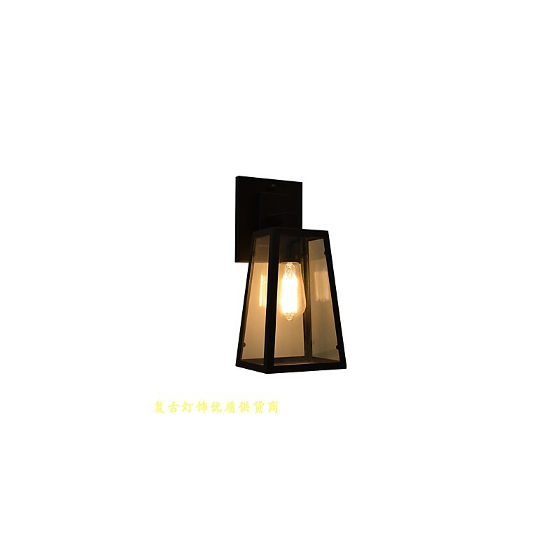 Nástěnné světlo Nástěnné svítidla Nástěnné železo Nástěnná lampa Němá černá lampa se světelným mečem na zdi
