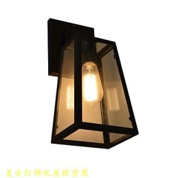 Nástěnné světlo Nástěnné svítidla Nástěnné železo Nástěnná lampa Němá černá lampa se světelným mečem na zdi