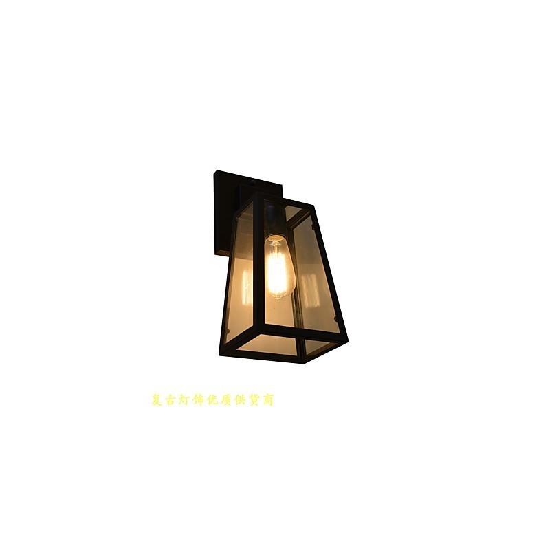 Nástěnné světlo Nástěnné svítidla Nástěnné železo Nástěnná lampa Němá černá lampa se světelným mečem na zdi
