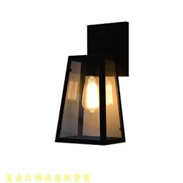 Nástěnné světlo Nástěnné svítidla Nástěnné železo Nástěnná lampa Němá černá lampa se světelným mečem na zdi