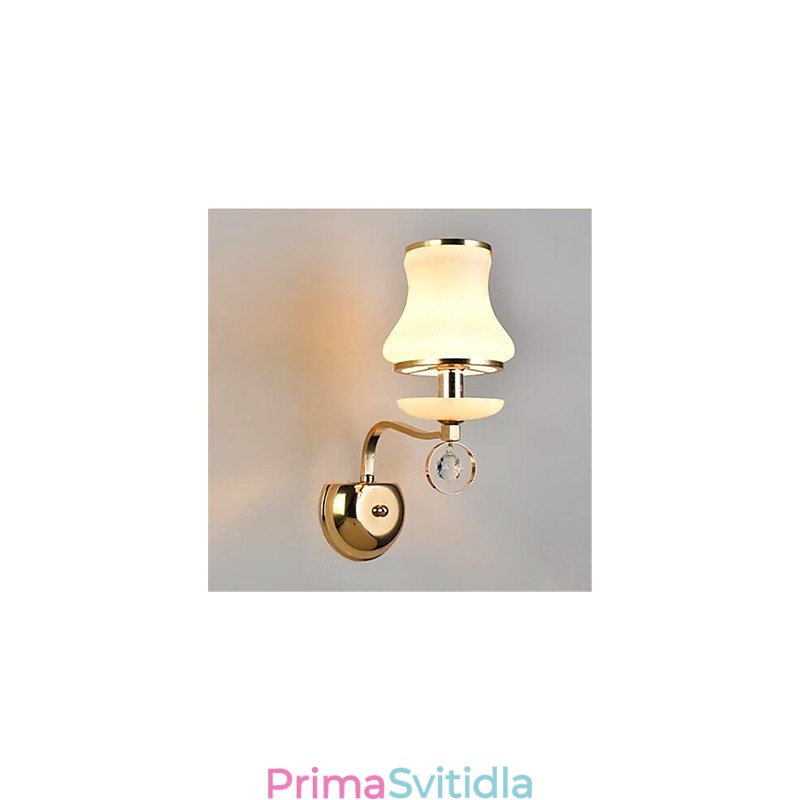 Moderní moderní galvanicky pokovená funkce pro nástěnná svítidla ve stylu Crystal Mini s okolním světlem