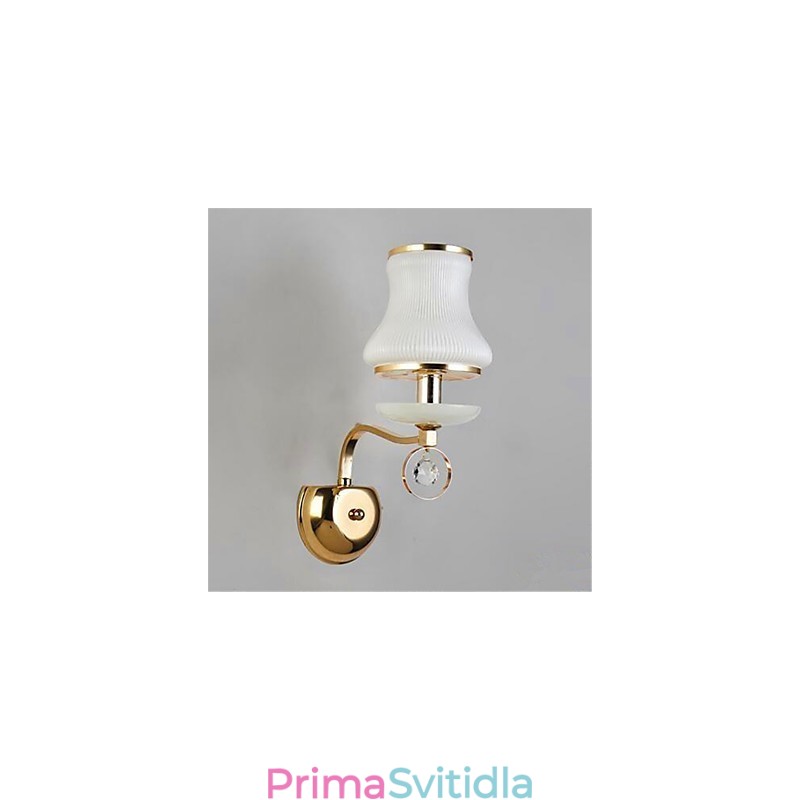 Moderní moderní galvanicky pokovená funkce pro nástěnná svítidla ve stylu Crystal Mini s okolním světlem