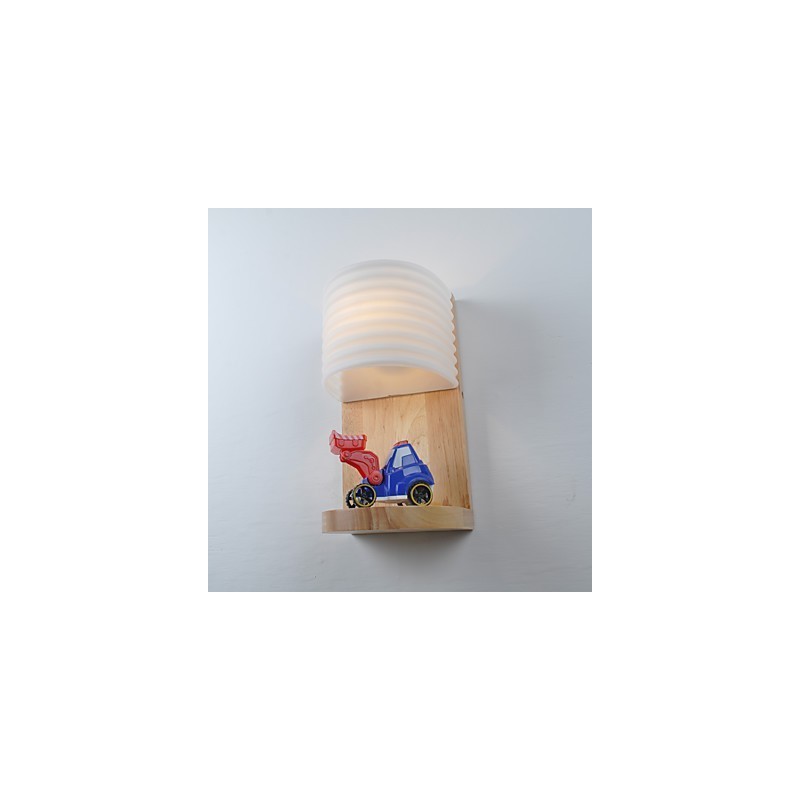 Jednoduchá nástěnná lampa Noční stolní lampa se skleněným stínidlem a masivním dřevem do ložnice Komoda Obývací pokoj Dětský pokoj Kolej Konferenční stolek Knihovny