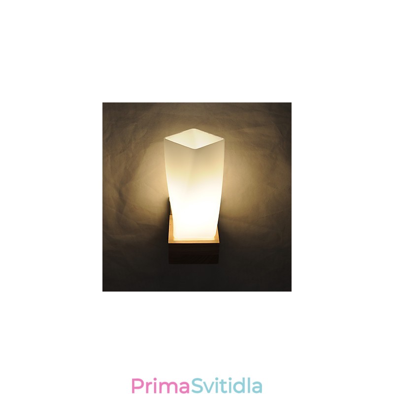 Jednoduchá nástěnná lampa Noční stolní lampa se skleněným stínidlem a masivním dřevem do ložnice Komoda Obývací pokoj Dětský pokoj Kolej Konferenční stolek Knihovny