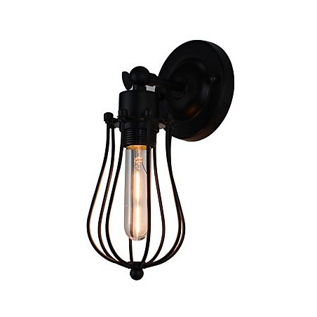 Malovaná ocelová nástěnná lampa němá černá americká káva dekorace retro nástěnná lampa světelný meč na zdi Malovaná ocelová nástěnná lampa němá černá americká káva dekorace retro nástěnná lampa světelný meč na zdi