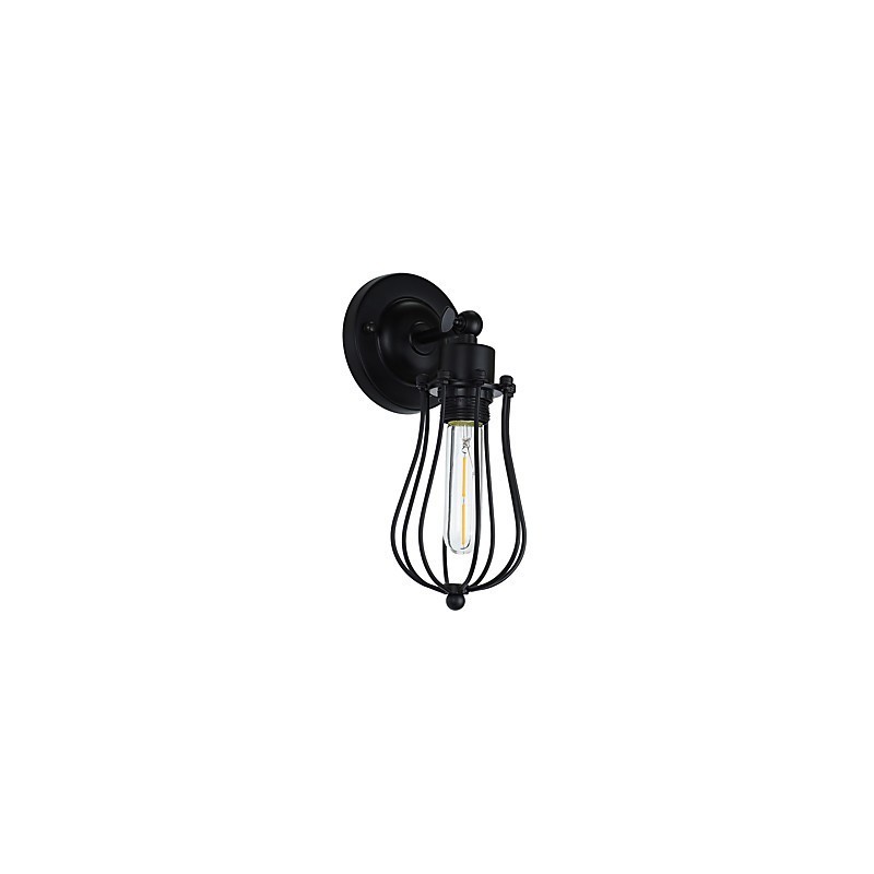Malovaná ocelová nástěnná lampa němá černá americká káva dekorace retro nástěnná lampa světelný meč na zdi