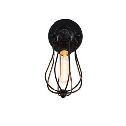 Malovaná ocelová nástěnná lampa němá černá americká káva dekorace retro nástěnná lampa světelný meč na zdi