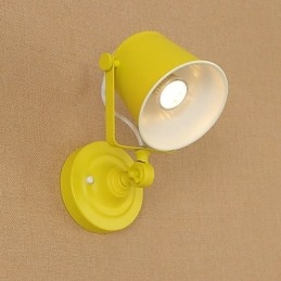 Malovaná ocelová nástěnná lampa němá černá americká káva dekorace retro nástěnná lampa světelný meč na zdi