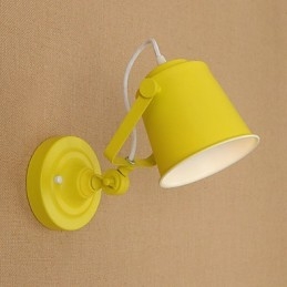 Malovaná ocelová nástěnná lampa němá černá americká káva dekorace retro nástěnná lampa světelný meč na zdi