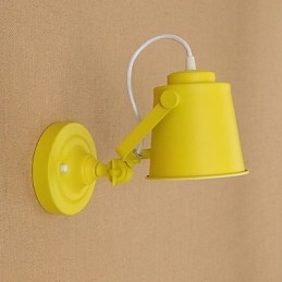 Malovaná ocelová nástěnná lampa němá černá americká káva dekorace retro nástěnná lampa světelný meč na zdi