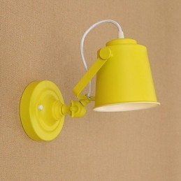 Malovaná ocelová nástěnná lampa němá černá americká káva dekorace retro nástěnná lampa světelný meč na zdi