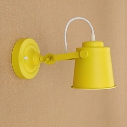 Malovaná ocelová nástěnná lampa němá černá americká káva dekorace retro nástěnná lampa světelný meč na zdi