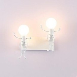 Nástěnná lampa American Country Iron Nástěnná lampa do ložnice Kreativní nástěnná lampa do teplé uličky Villain