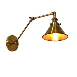 Nástěnné světlo Nástěnné svítidla Nástěnné železo Nástěnná lampa Němá černá lampa se světelným mečem na zdi