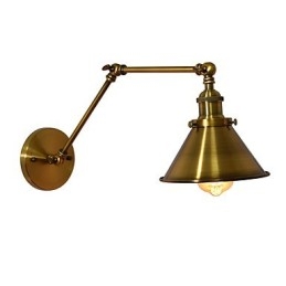 Nástěnné světlo Nástěnné svítidla Nástěnné železo Nástěnná lampa Němá černá lampa se světelným mečem na zdi
