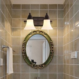 Rustic Lodge Black Oxide Finish Funkce pro ochranu očí Nástěnné svítidlo s okolním světlem