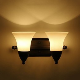 Rustic Lodge Black Oxide Finish Funkce pro ochranu očí Nástěnné svítidlo s okolním světlem