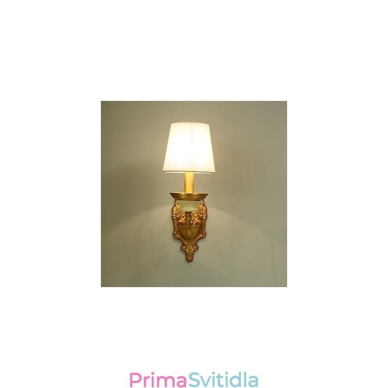 Jednoduchá venkovská tradiční klasická mosazná funkce pro nástěnné svítidlo s uplight nástěnným svítidlem v mini stylu