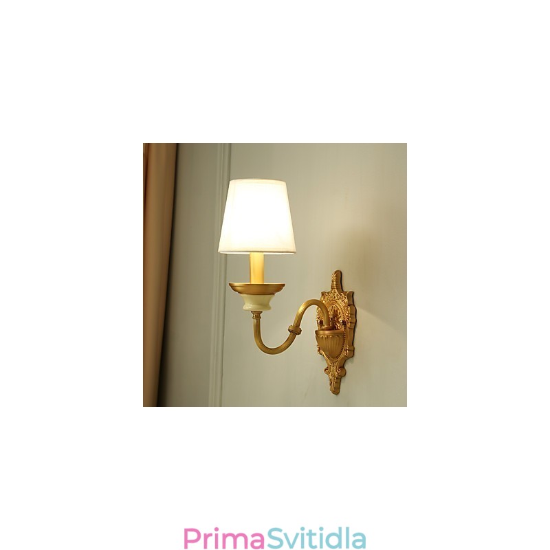 Jednoduchá venkovská tradiční klasická mosazná funkce pro nástěnné svítidlo s uplight nástěnným svítidlem v mini stylu