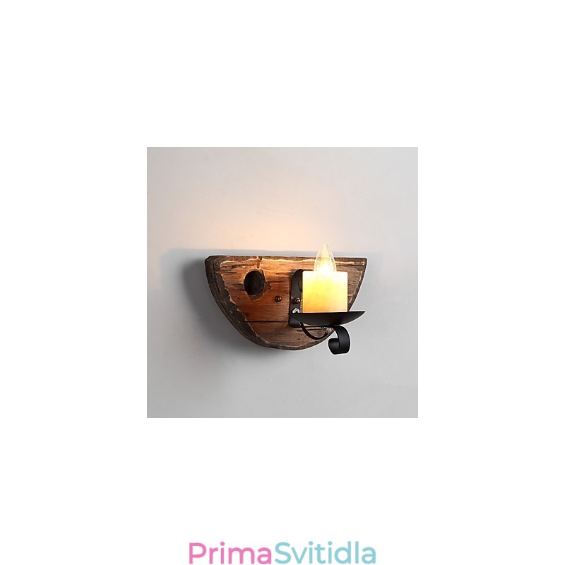 Nástěnné svítidlo v rustikálním stylu pro nástěnné svítidlo ve stylu uplight