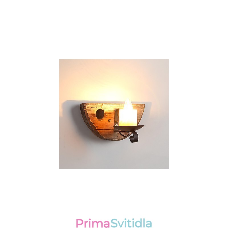 Nástěnné svítidlo v rustikálním stylu pro nástěnné svítidlo ve stylu uplight