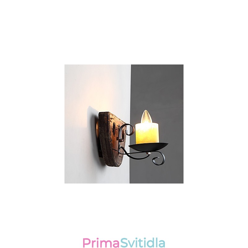 Nástěnné svítidlo v rustikálním stylu pro nástěnné svítidlo ve stylu uplight