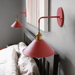 Jednoduché průmyslové žárovky nástěnné žárovky miniaturní velikosti Vintage Retro Village Kovové nástěnné svítidlo svítidlo nástěnné svítidlo do uličky