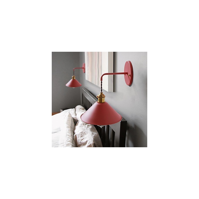 Jednoduché průmyslové žárovky nástěnné žárovky miniaturní velikosti Vintage Retro Village Kovové nástěnné svítidlo svítidlo nástěnné svítidlo do uličky