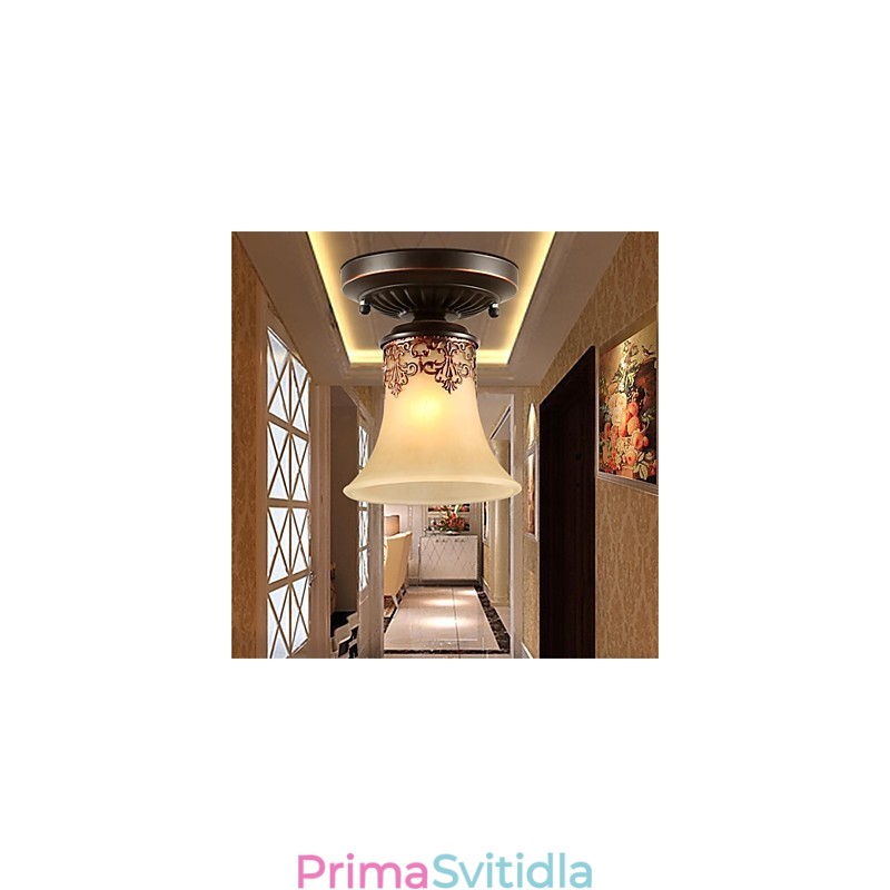 Lustrové závěsné světlo Tradiční klasické rustikální Lodge Vintage Retro Lucerna Jídelna
