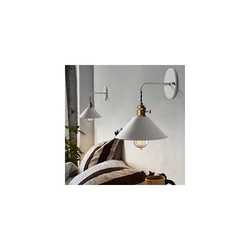 Jednoduché průmyslové žárovky nástěnné žárovky miniaturní velikosti Vintage Retro Village Kovové nástěnné svítidlo svítidlo nástěnné svítidlo do uličky