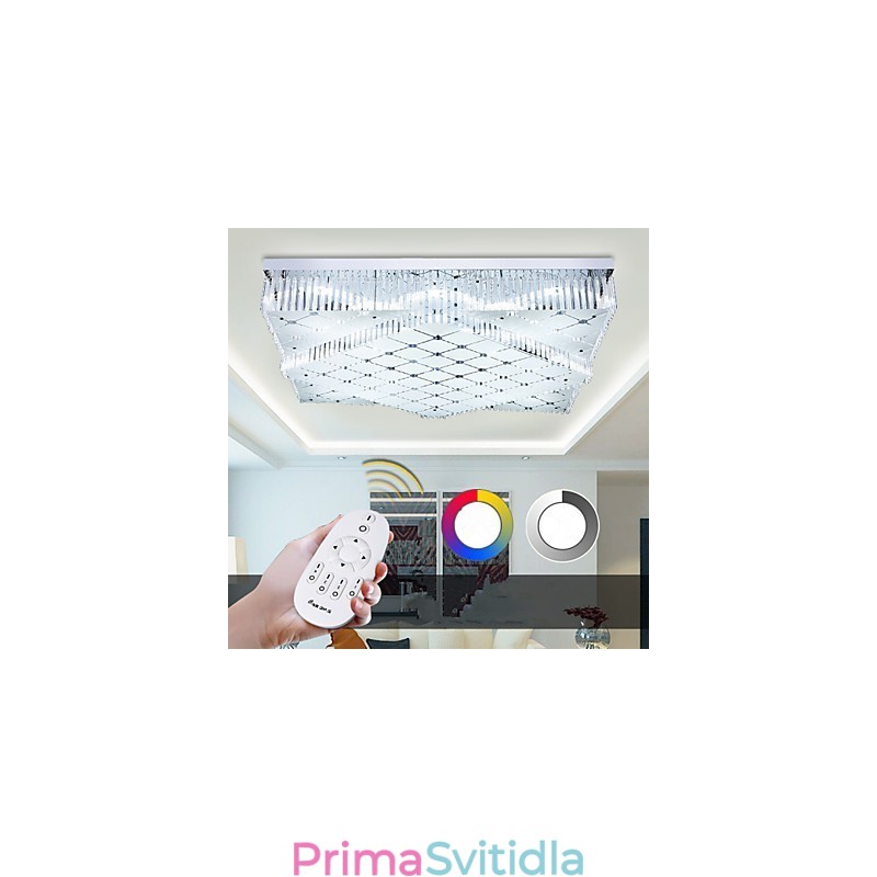 Zapuštěný křišťálový moderní moderní kov
