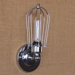 Jednoduchá retro galvanická funkce Vintage Country pro nástěnné nástěnné svítidla s okolním osvětlením v mini stylu