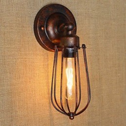 Jednoduchá retro galvanická funkce Vintage Country pro nástěnné nástěnné svítidla s okolním osvětlením v mini stylu