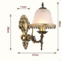 Vintage galvanicky pokovené nástěnné nástěnné svítidlo Downlight