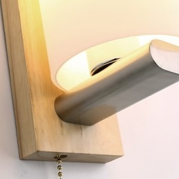 Novinka Country pro ochranu očí v mini stylu Okolní světlo Nástěnné svítidla Nástěnné svítidlo Dřevěná noční lampa