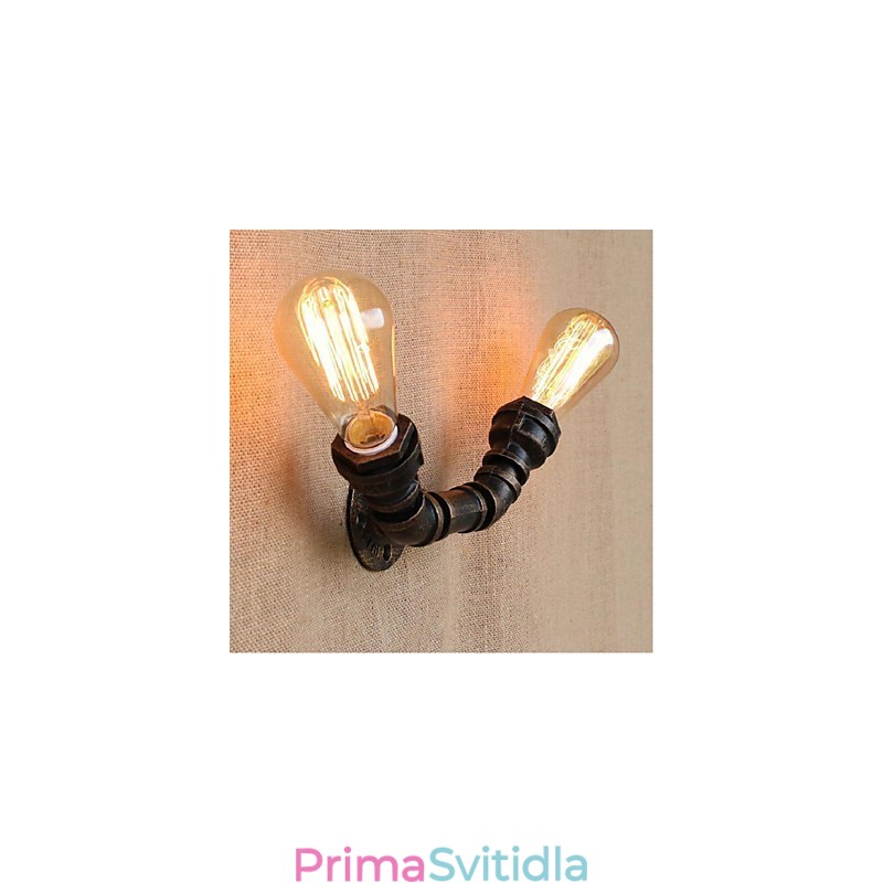 Dekorativní nástěnné malé nástěnné svítidlo Nostalgie Simple Water Pipe