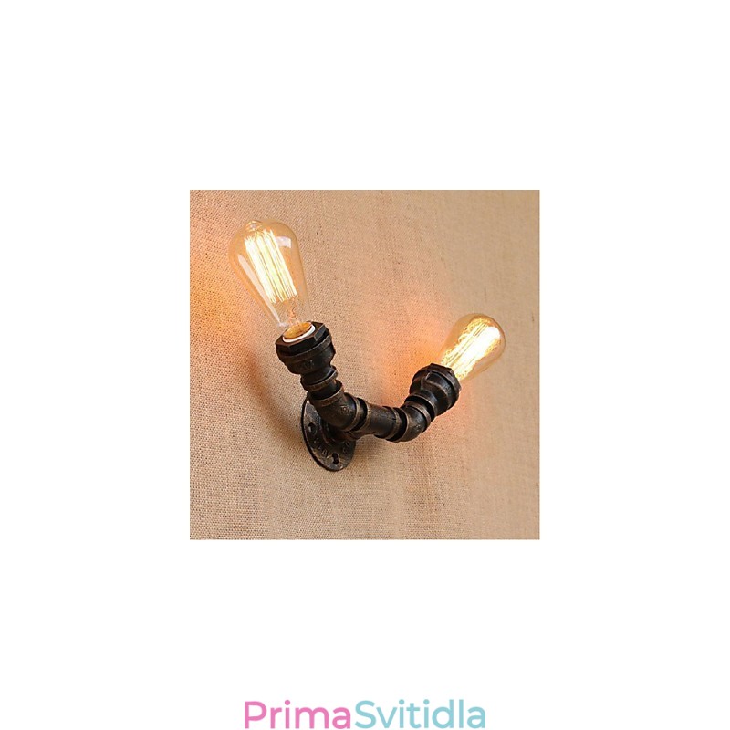 Dekorativní nástěnné malé nástěnné svítidlo Nostalgie Simple Water Pipe