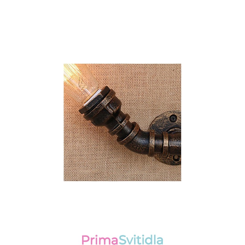 Dekorativní nástěnné malé nástěnné svítidlo Nostalgie Simple Water Pipe