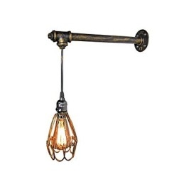 Loft vintage nástěnné svítidlo restaurace kavárna chodba bar Iron Cage nástěnná lampa průmysl Iron pipe lighting
