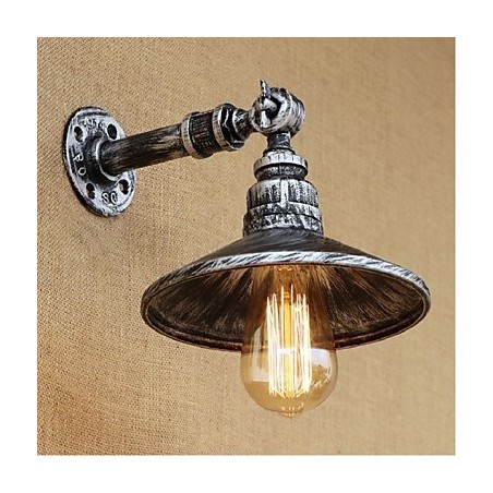 Nástěnná nástěnná lampa na vodní dýmku v industriálním stylu, světle stříbrná Nástěnná nástěnná lampa na vodní dýmku v industriálním stylu, světle stříbrná