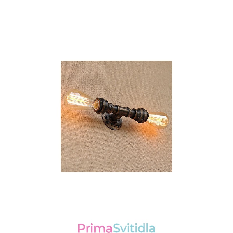 Dekorativní nástěnné malé nástěnné svítidlo Nostalgie Simple Water Pipe