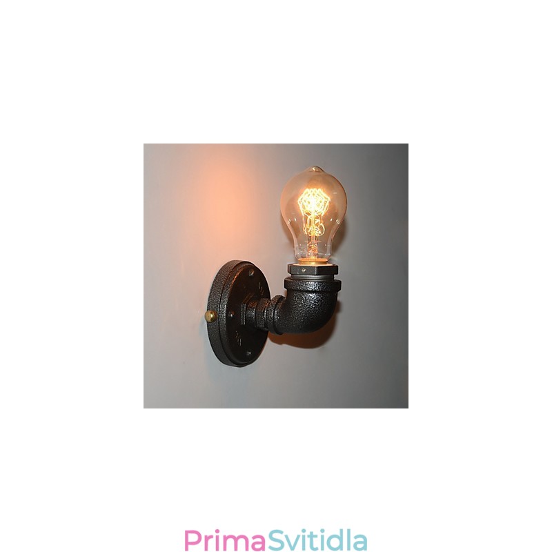 Simple Retro Industrial Iron Pipe Dekorativní nástěnné svítidlo Wall Fixture