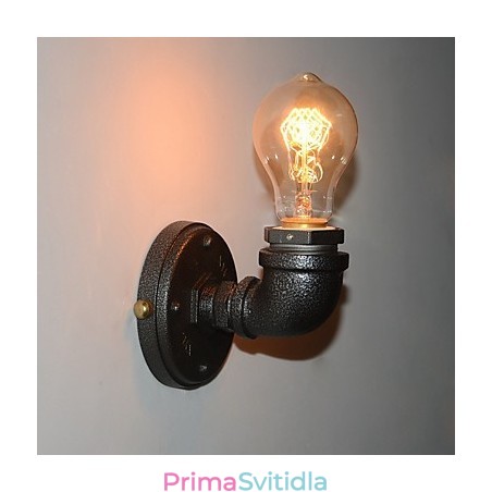 Simple Retro Industrial Iron Pipe Dekorativní nástěnné svítidlo Wall Fixture Simple Retro Industrial Iron Pipe Dekorativní nástěnné svítidlo Wall Fixture
