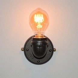 Simple Retro Industrial Iron Pipe Dekorativní nástěnné svítidlo Wall Fixture