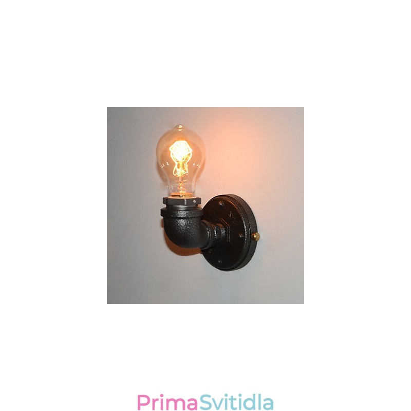 Simple Retro Industrial Iron Pipe Dekorativní nástěnné svítidlo Wall Fixture