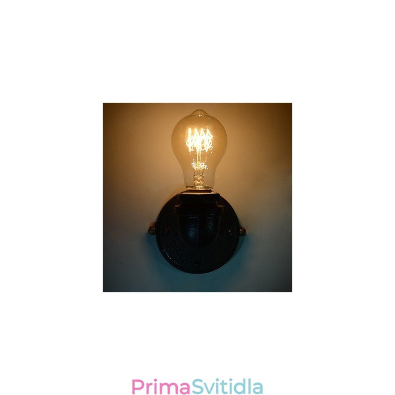 Simple Retro Industrial Iron Pipe Dekorativní nástěnné svítidlo Wall Fixture